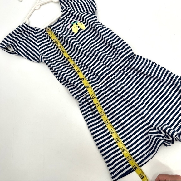 JUMPING BEANS Kid's Blue & White Stripe Lemon Print Casual Romper Size 4T - Picture 8 of 10